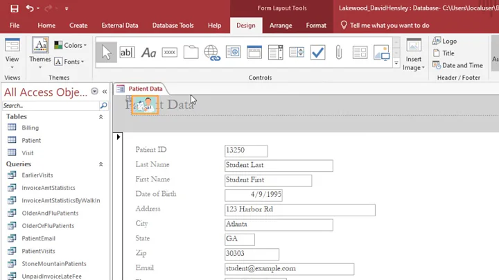 Microsoft Access: Add a Picture to a Form