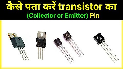 |Transistor Collector or Emitter pin Check|Electronics project by Punit kumar|