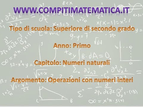 Lezione 8 Operazioni