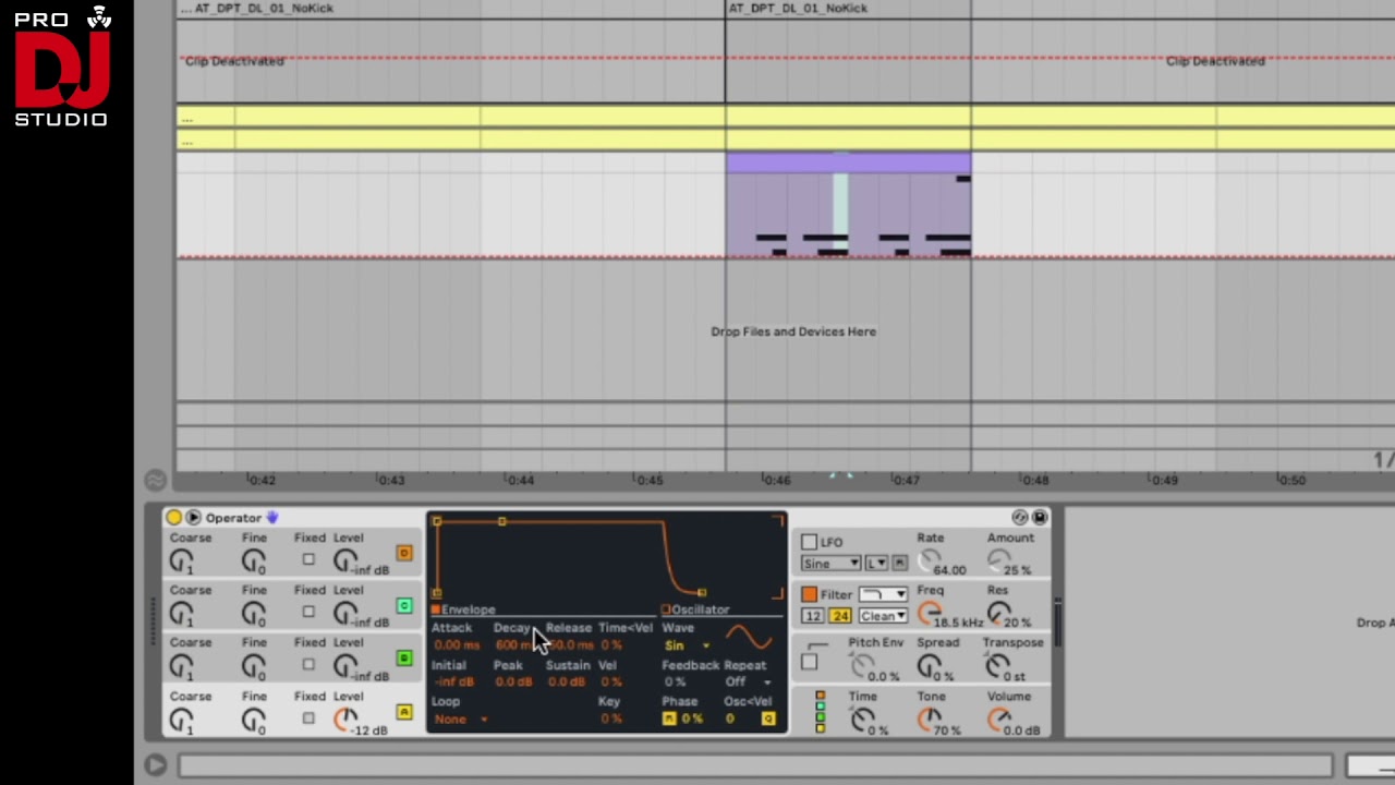 TUTORIAL 2 Making FM Techno Bass Using Operator in Ableton live - YouTube