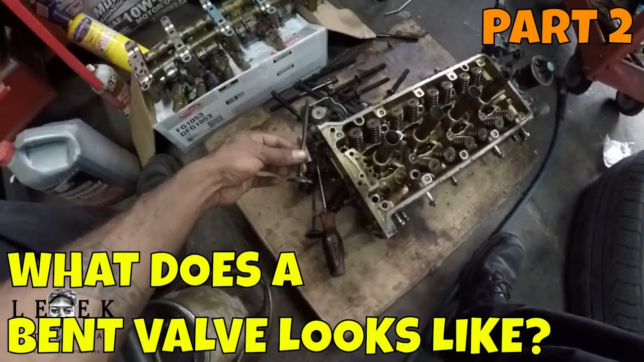 What Does A Bent Valve Look Like? Rebuilding K24A4 Part 2 YouTube