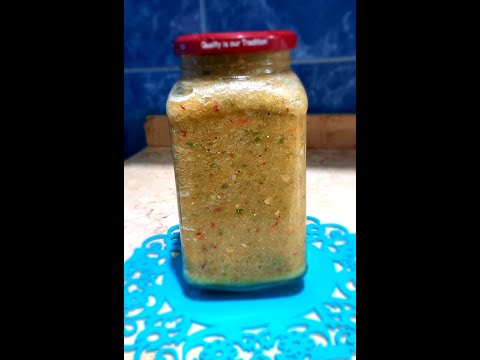 دقة التوم مع الفلفل الحار 