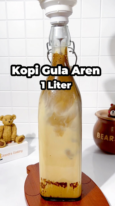 Kopi gula aren 1 liter ala cafe !! Enak bgt #kopi #resepkopi #kopigulaaren #kopiindonesia #idejualan