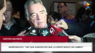 Tua Noticias: BARRIONUEVO: “HAY QUE AGRADECER QUE LA GENTE BUSCO UN CAMBIO”
