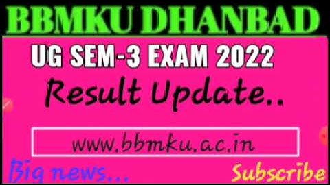 Bbmku Ug Sem-3 Result 2022/bbmku ug sem 3 ka result kab aayega//by Rahul Sir..