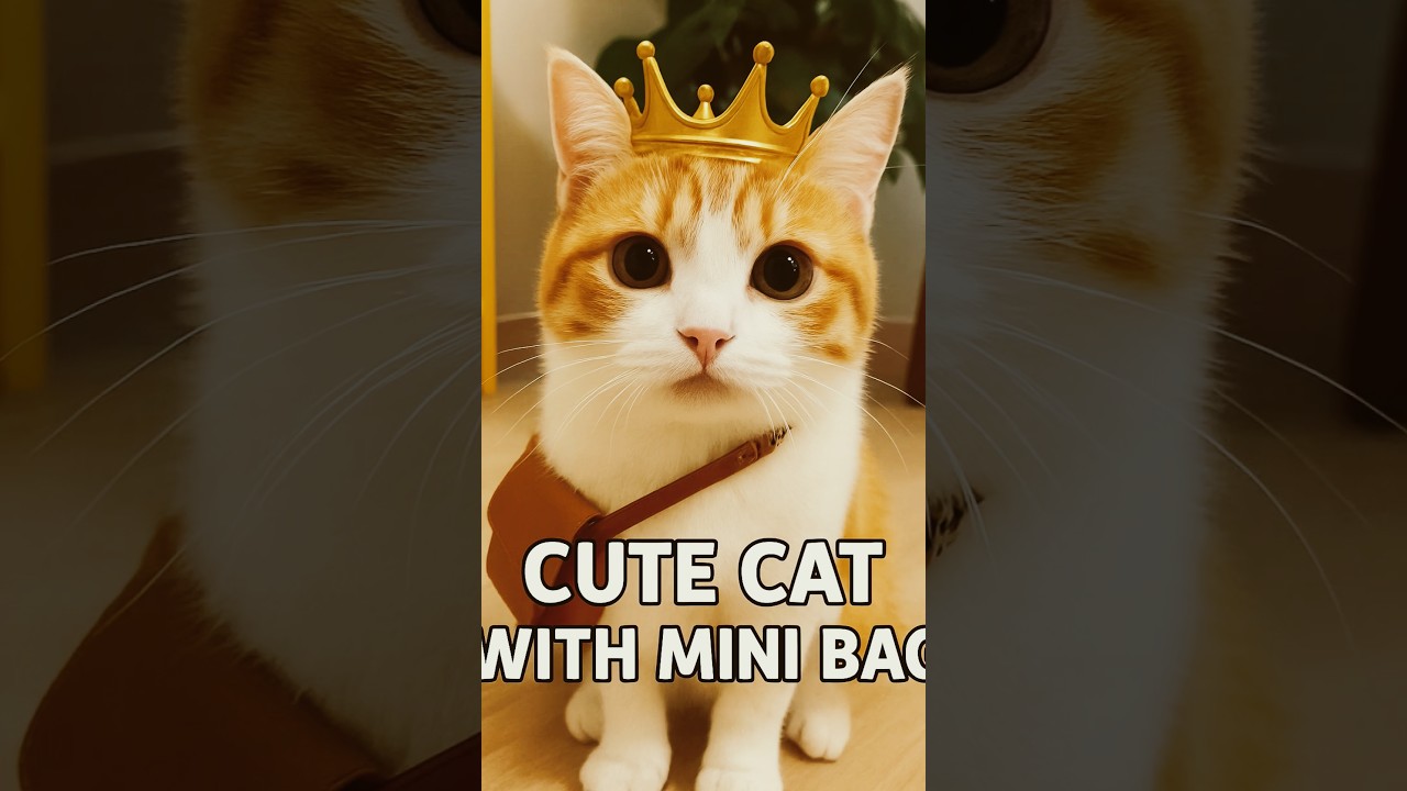 ✨ Cute Cat with Bag 😻| #Shorts #cat #catshorts #catvideos #catlovers#cutecat#funnycats#viralcat