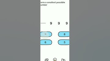 (Brain Out) No.93 Level 93 | Form a smallest possible number :) #brainout