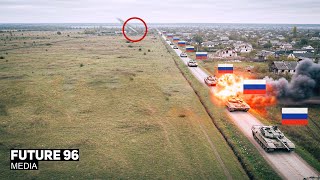 Western Combat Equipment Shuts Down Russian Convoy in Ukraine