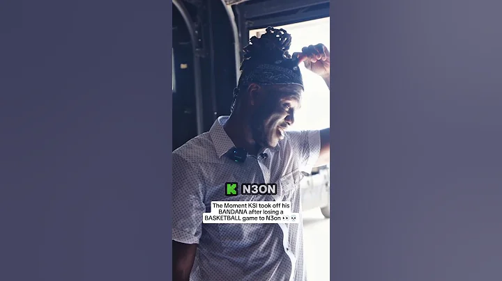 The Moment KSI took off his BANDANA after losing a BASKETBALL game to N3on #n3on #ksi #viral