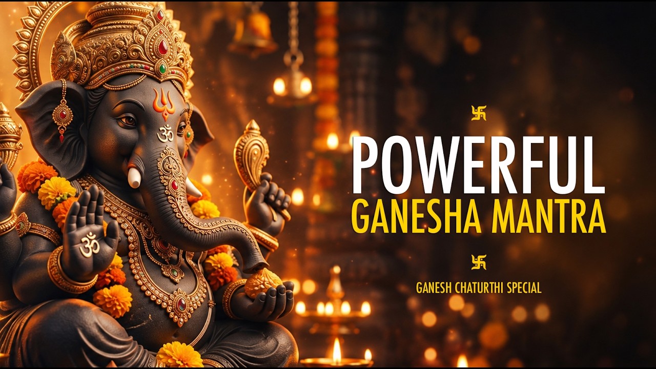 Vakratunda Mahakaya | Ganesh Mantra 108 Times 🕉️ | वक्रतुण्ड महाकाय |Remove Obstacles & Find Success