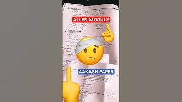 DHOKA! ALLEN module vs AAKASH paper🤕 #allendigital #allen #aakash #unfair #pw #neet2025 #module