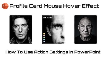 How to use Action Settings & Mouse Over Effect in PowerPoint Tutorial