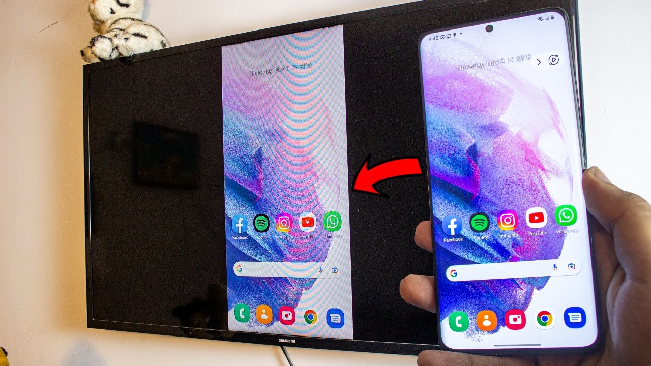 Screen Mirroring Samsung Galaxy to Roku TV or Chromecast (Free