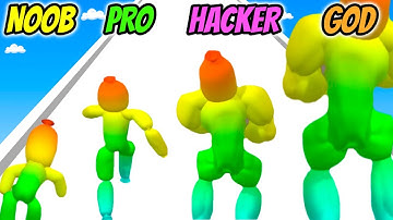 NOOB vs PRO vs HACKER vs GOD - Tall Balloon Run 3D