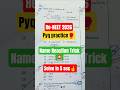 Re-NEET2026✅Name Reaction Trick🚨 Pyq Practice🔥#neet2026 #chemistry#organic #namereactionneet#nta