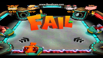 Crash Bash - review - Crash Ball ( Trophy challenge 2 and Gems )