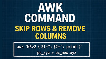 AWK Command Tutorial: Skip Rows and Remove Columns