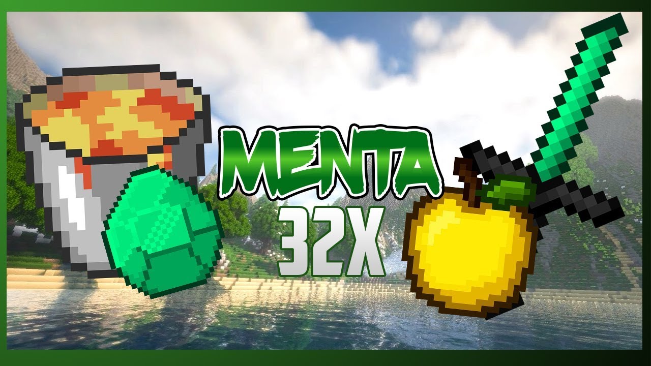 [1.2.8] Menta 32x[BOOST FPS++] Minecraft PE Texture Pack Showcase ...