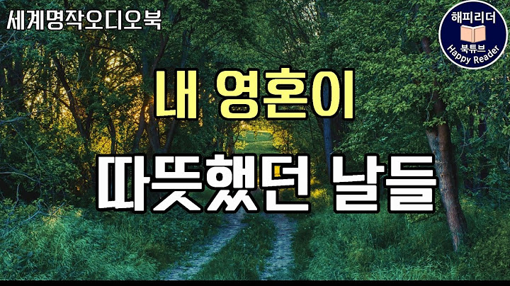 잠잘때듣기좋은ASMR힐링소설 [내 영혼이 따뜻했던 날들] 세계명작오디오북