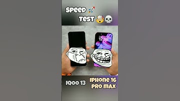 Iqoo 13 vs iPhone 16 pro Max  speed 🚀 test 🤯#iqoo13# IQOO 13#iqoo13