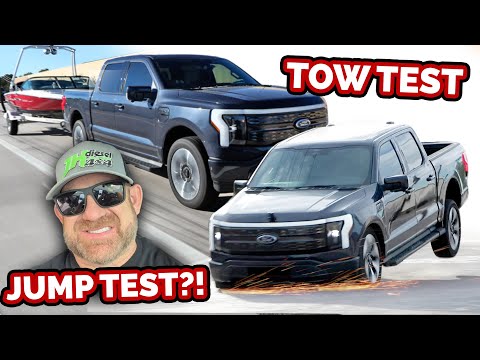 How Far Can You Really Tow With the New Ford Lightning F-150 and How Well Does It Jump?