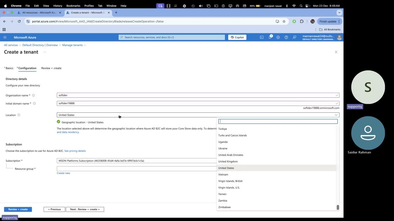 Azure AZ-104 ! Microsoft Entra ID Configure MFA and SSPR Step by