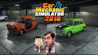 Restoration Mini Cooper S(Mr Bean's Car)। Car Mechanic Simulator 2018 screenshot 2