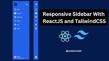 Create Responsive Sidebar with React JS and tailwind CSS | React JS and tailwind CSS  tutorial