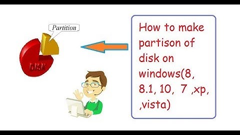 How To Create Hard Disk Partition in Windows 10, Win 8, Win 7, Vista, XP