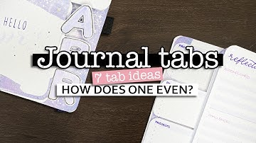 7 ways to make tab dividers in your journal 💜