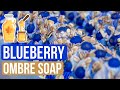 Blueberry Maple Ombre Cold Process Soap Making Technique  | Royalty Soaps