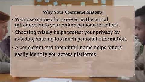 What Steps Help Brainstorm A Good Username?