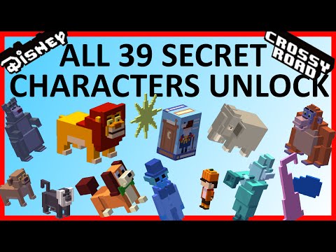 DISNEY CROSSY ROAD All 39 Secret Characters Unlock | The Complete Guide w Jungle Book Update