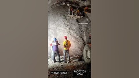 tunnel protection work , Rib erection work #tunnel #engineering #tech