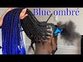 Ombré Blue box braids . The best ombré of blue