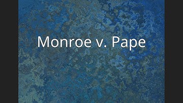 Monroe v. Pape