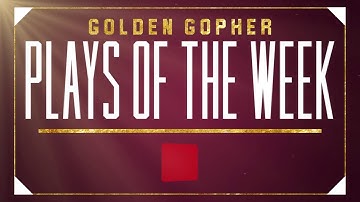 Golden Gopher Plays of the Week: Presented by Cub (Jan 27- Feb 2)