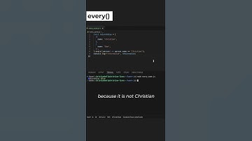JavaScript Array Methods - every() some()