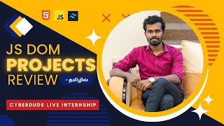 🔴Day 89: JavaScript DOM Projects Review - (Task 6 & 7) - CyberDude Live Internship