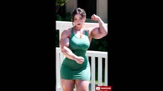 Female Physique bodybuilding | Girl Flexing Biceps | Female Biceps #fitness #ai #lookbook