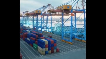 Building Digital Twin model of seaports using UAV LiDAR
