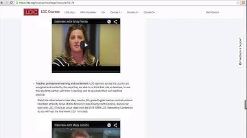 Intro to Courses Screencast