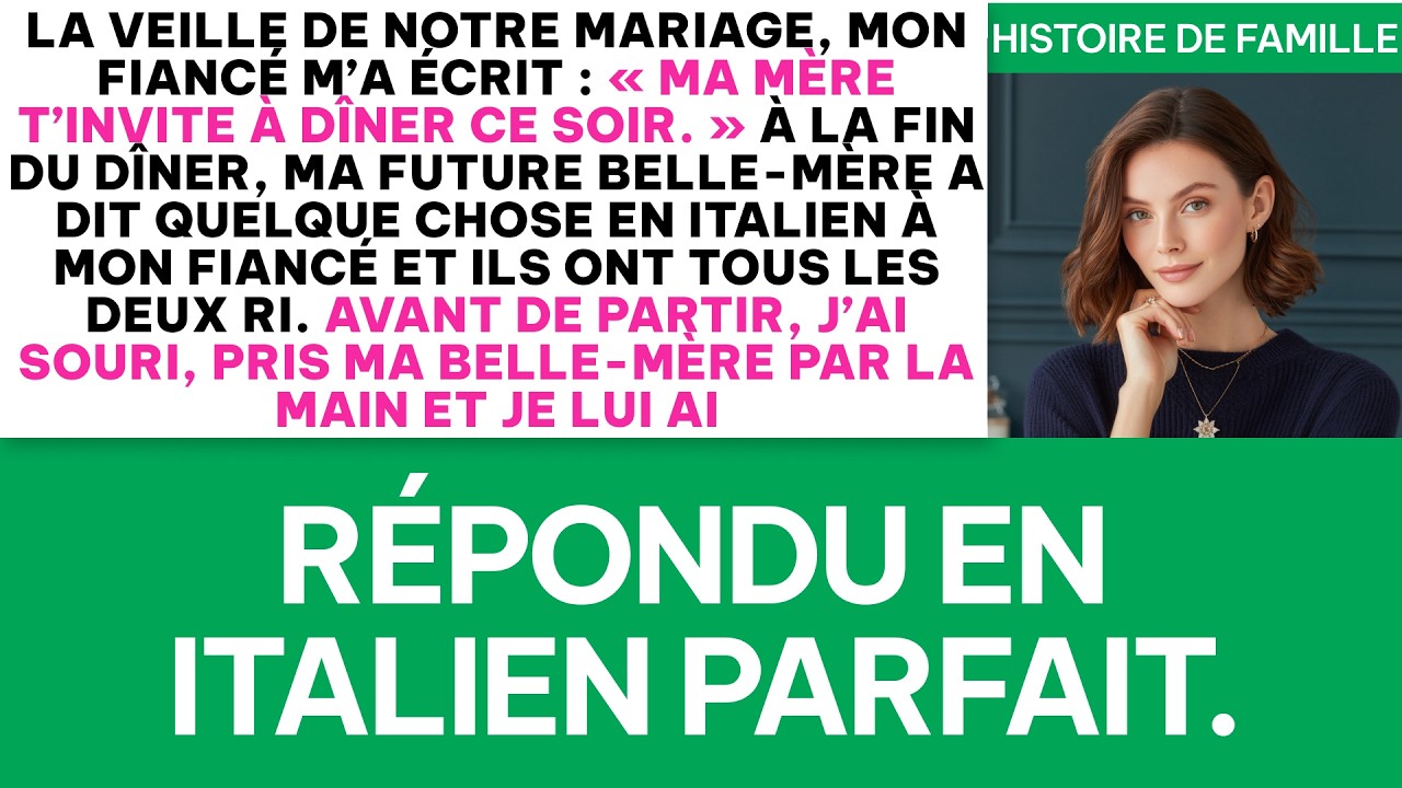 La Veille Du Mariage, Mon Fiancé A Dit : « Ma Mère T’Invite À Dîner » — Puis…
