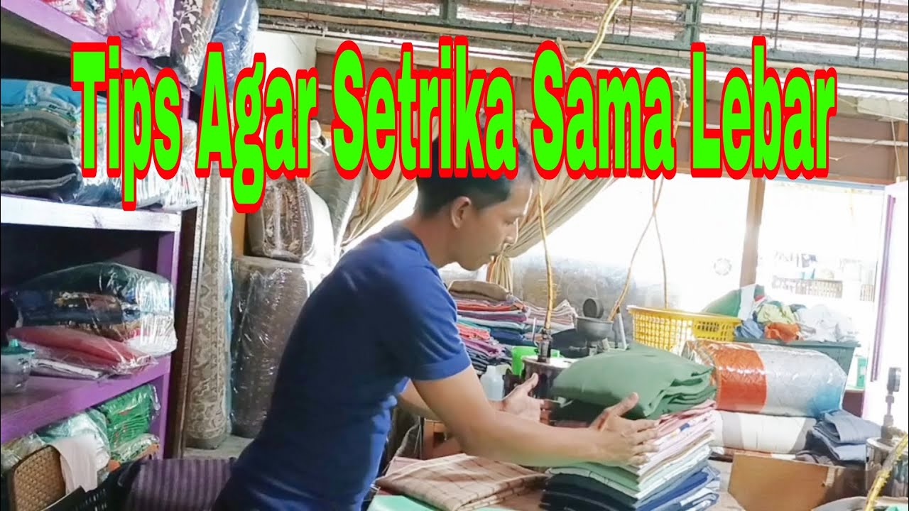 Tips Agar Setrika Sama Lebar #tipslaundry #laundry