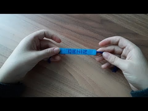 İpten isimli bileklik yapımı | Make name wristband