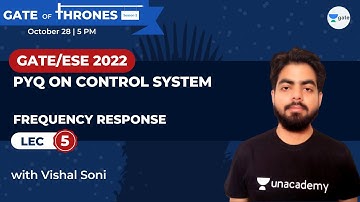 PYQ on Frequency Response | Lec 6 | Control System | GATE 2022 | Vishal Soni