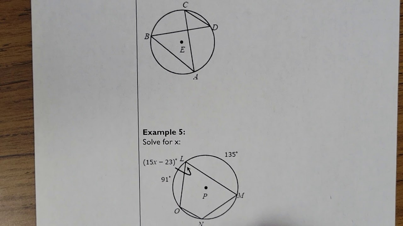 15.2 Angles In Inscribed Polygons Answer Key - Then ...