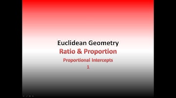Proportional Intercepts 1