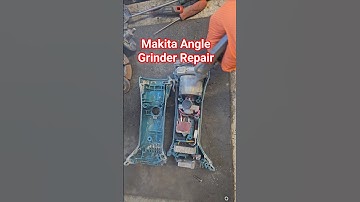 Blowing out Makita Angle Grinder #powertoolrepair #makita #repair