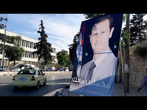 كاميرا تلفزيون سوريا تصور حملة بشار الانتخابية